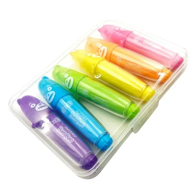 6 Color Kawaii Baobao Highlighter Pen